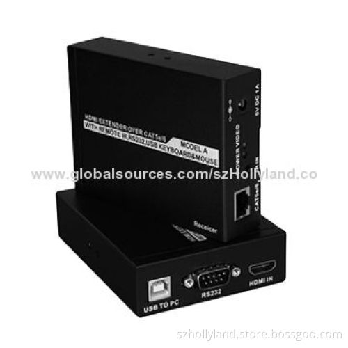 HDMI Extenders with Transmitter and Receiver, 50 meters, Single CAT, 38kHz IR